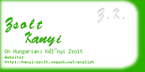 zsolt kanyi business card